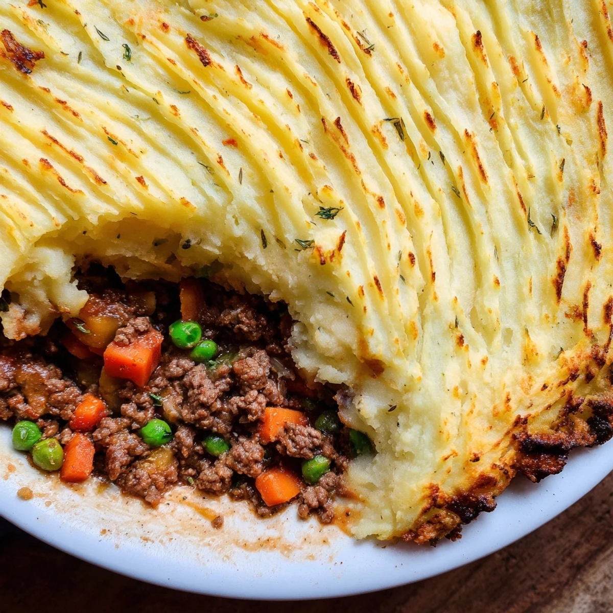 Served steaming hot in a casserole dish, this Beef Shepherds Pie makes a perfect weeknight family dinner.