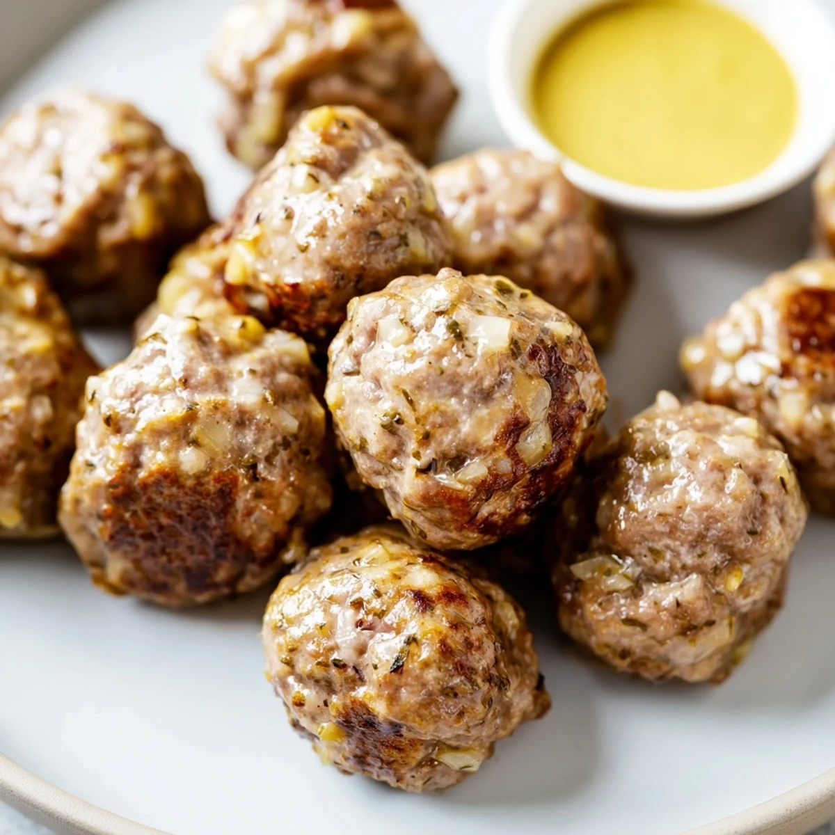 A close-up of savory Beef Treat Bites Snack with a charred edge and steam rising, showcasing tender, juicy interiors.