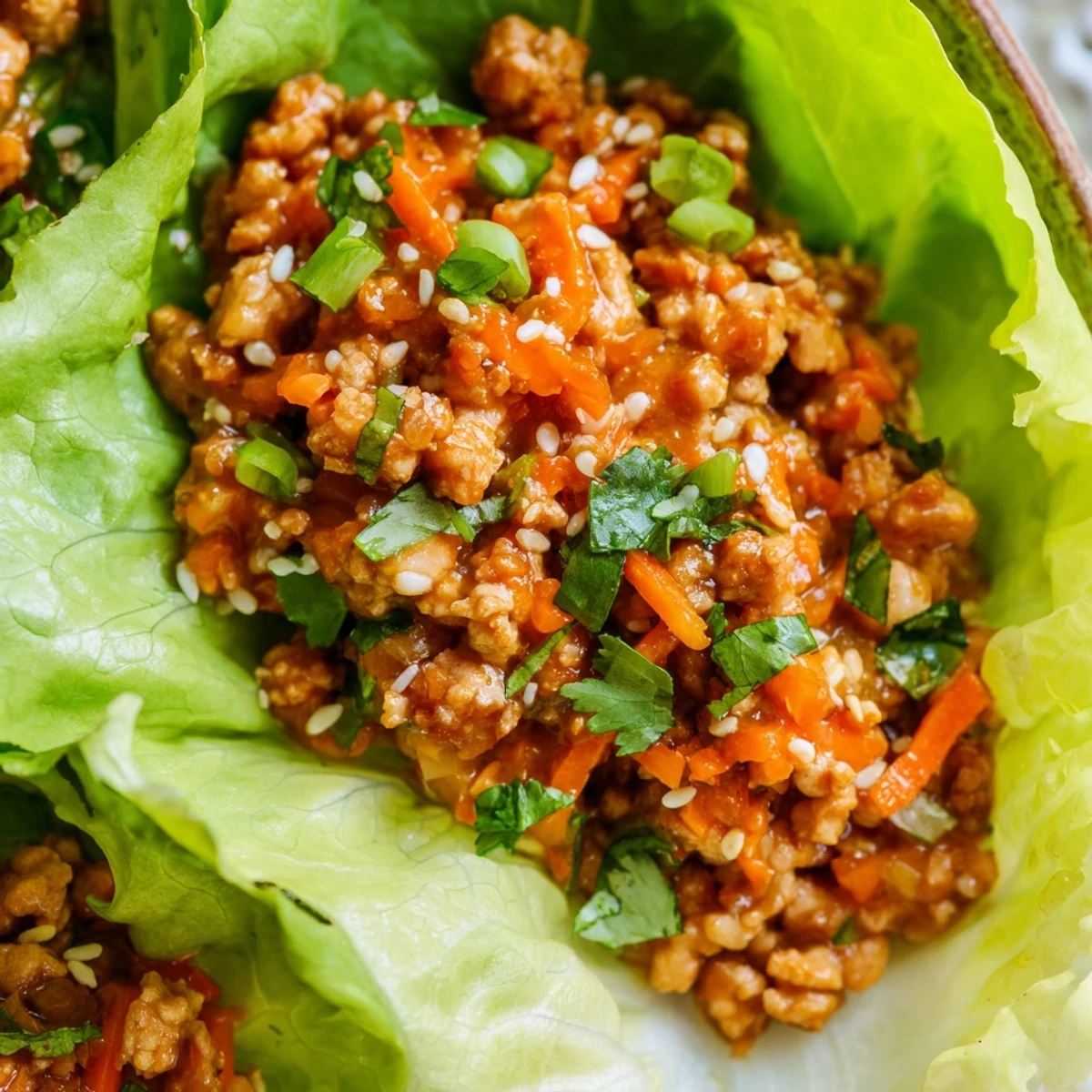 Juicy Asian-inspired potsticker chicken lettuce boats served as a low-carb, dairy-free main dish for weeknights.