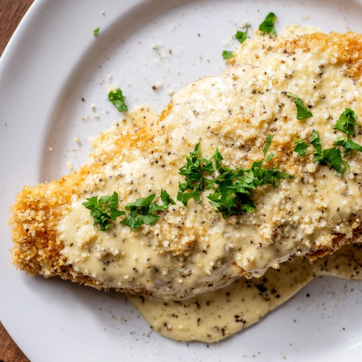 Sizzling Melt In Your Mouth Chicken in a baking dish, paired with a side salad for a delicious weeknight dinner.