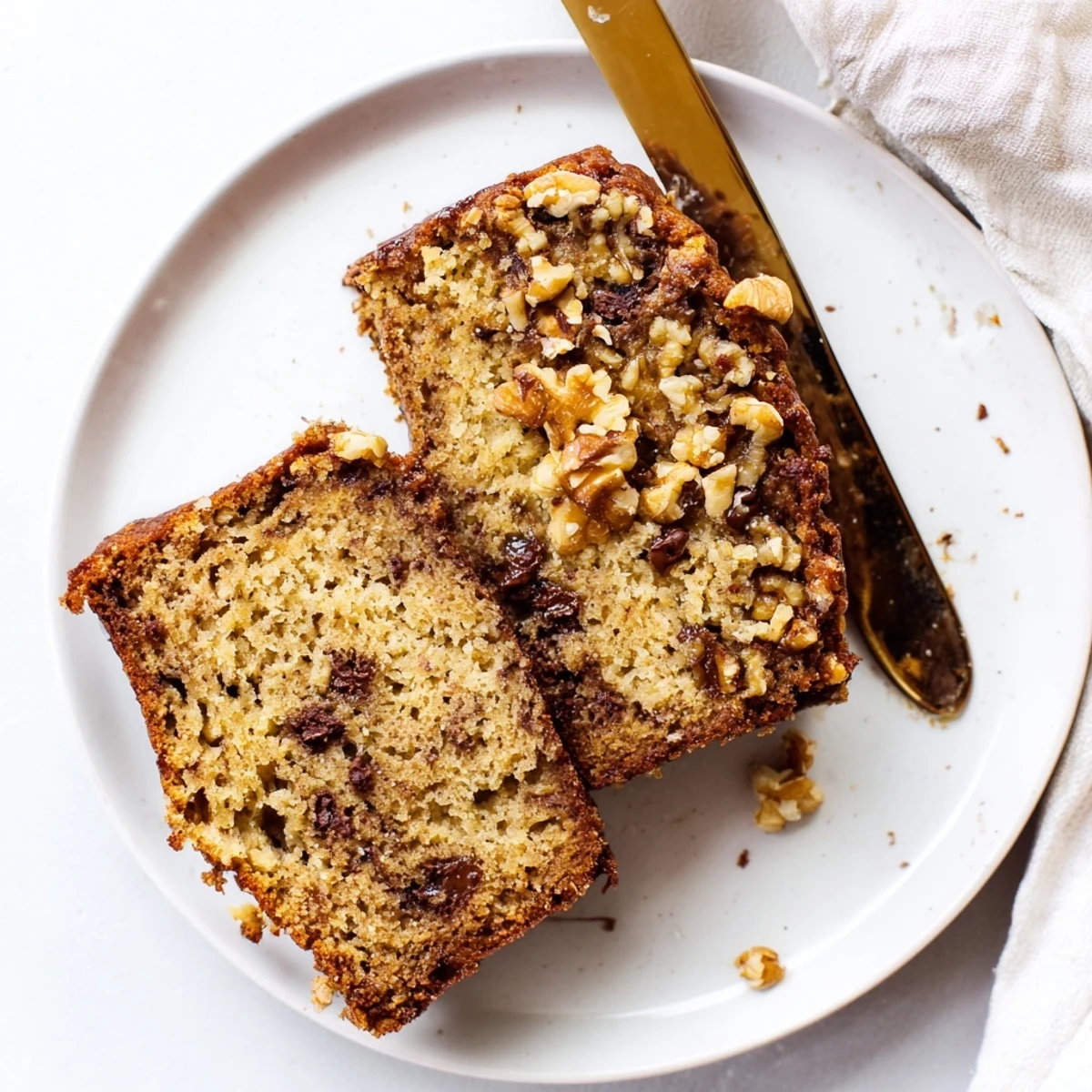 Warm super moist banana bread cooling on a wire rack, with golden brown crust and steam rising from the moist interior