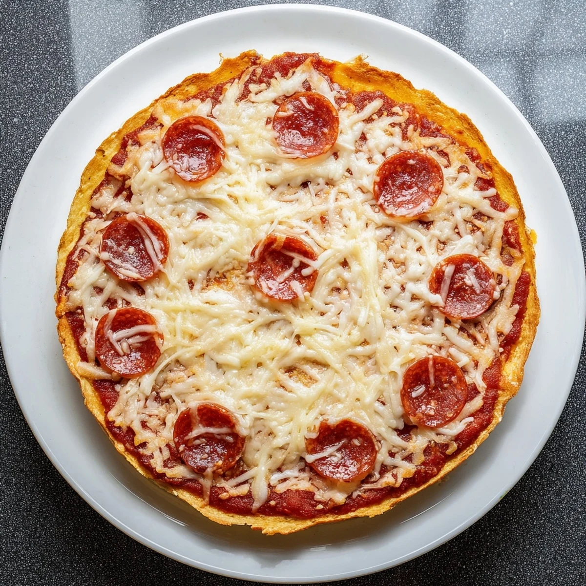 Golden Pizza Hut pan pizza with thick crispy crust and bubbling melted mozzarella cheese