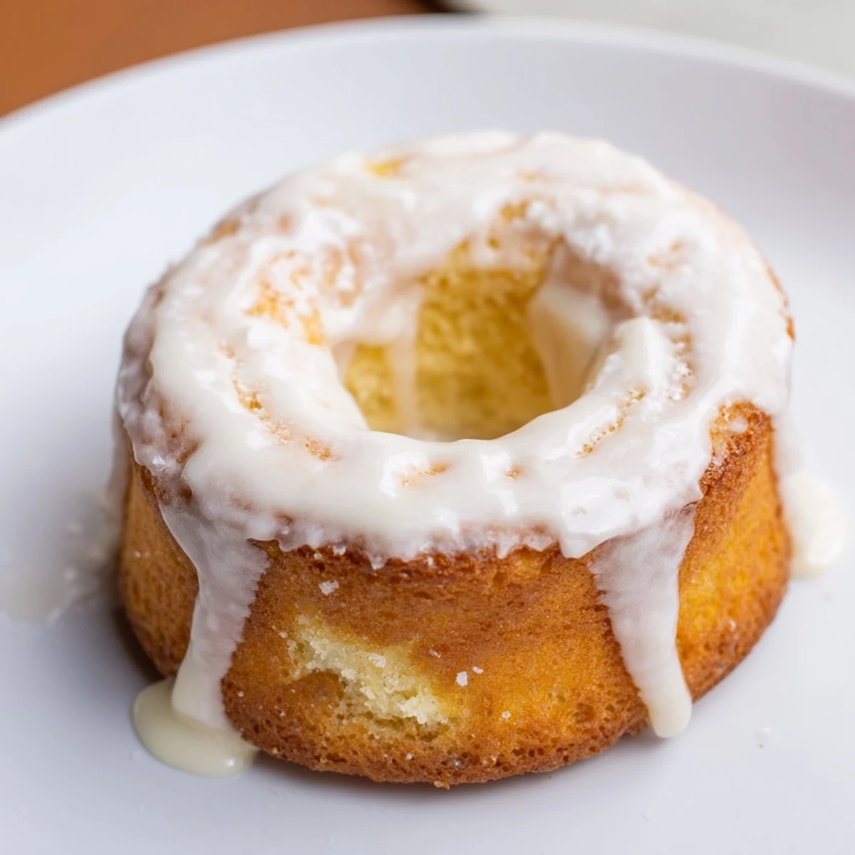 Light and fluffy Greek yogurt cake donuts with cinnamon, cooling after being baked to golden perfection