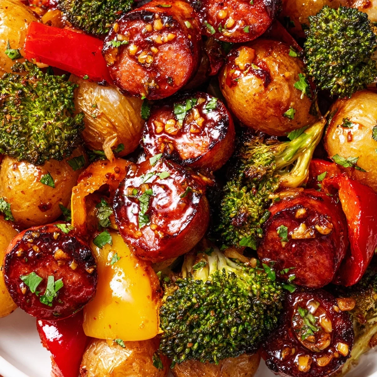 One Pan Honey Garlic Kielbasa