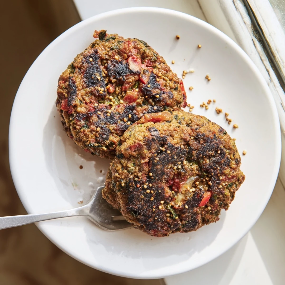 Pakistani Chapli Kabab served hot with naan, cool mint raita, and vibrant salad greens