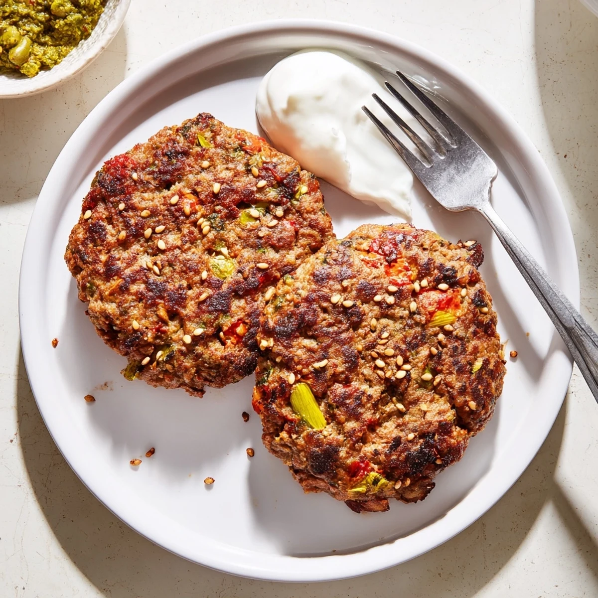 Perfectly browned Pakistani Chapli Kabab resting on paper towels, juicy and fragrant with cumin