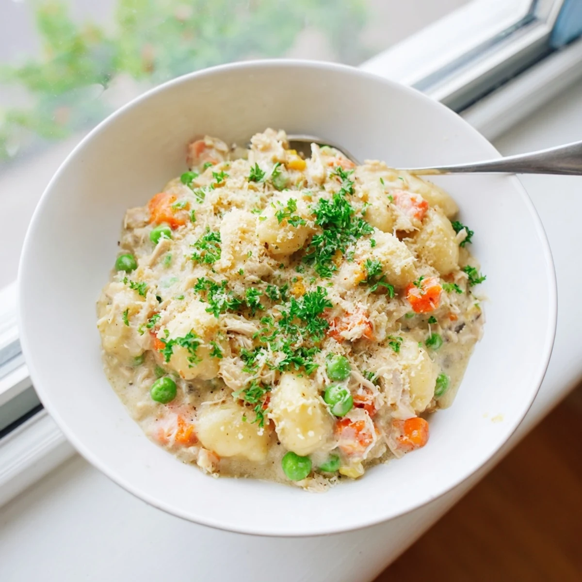 One Pot Gnocchi Chicken Pot Pie