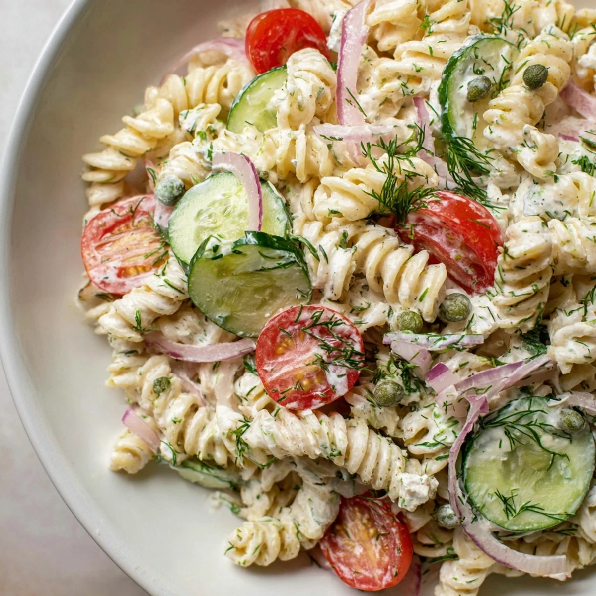 Cucumber Pasta Salad