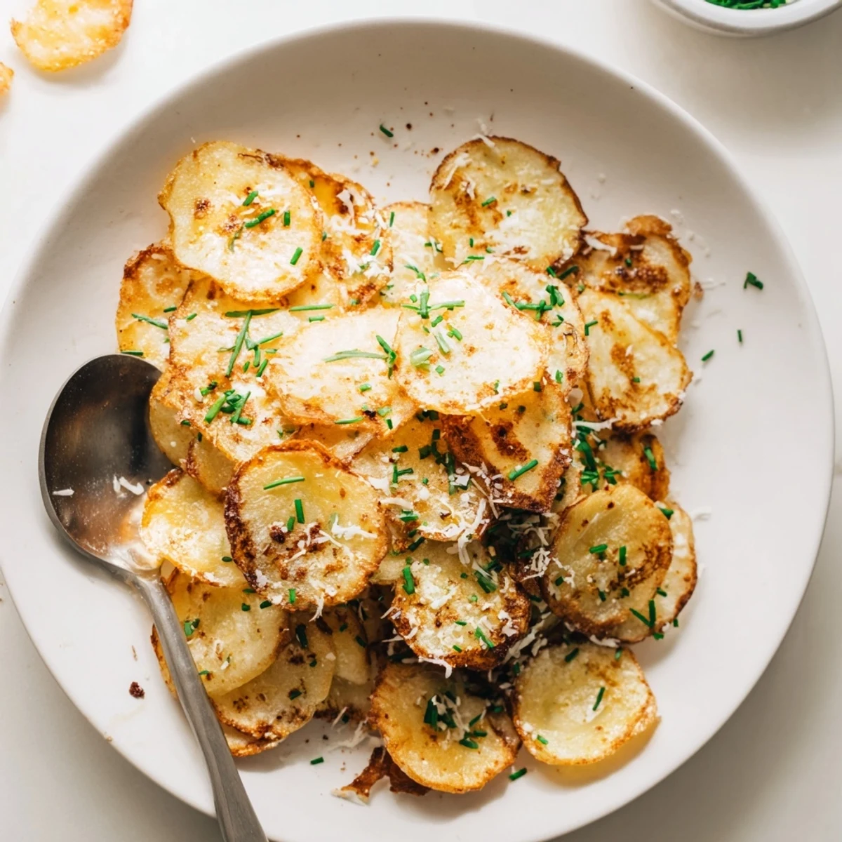 Cottage cheese chips arranged on parchment paper, perfectly browned and ready for dipping into salsa
