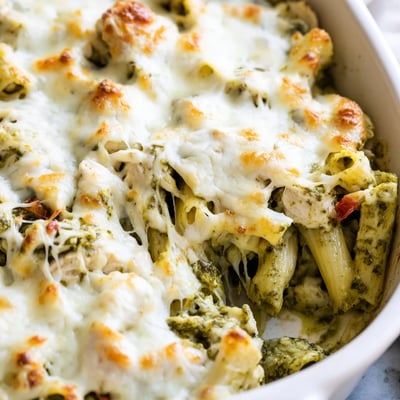 Pesto Chicken Pasta Bake